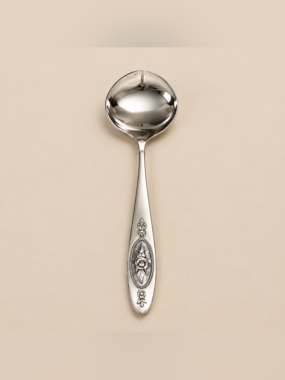 1981 Polonaise pattern Gravy Ladle by Oneida Stainless Steel Discontinued.